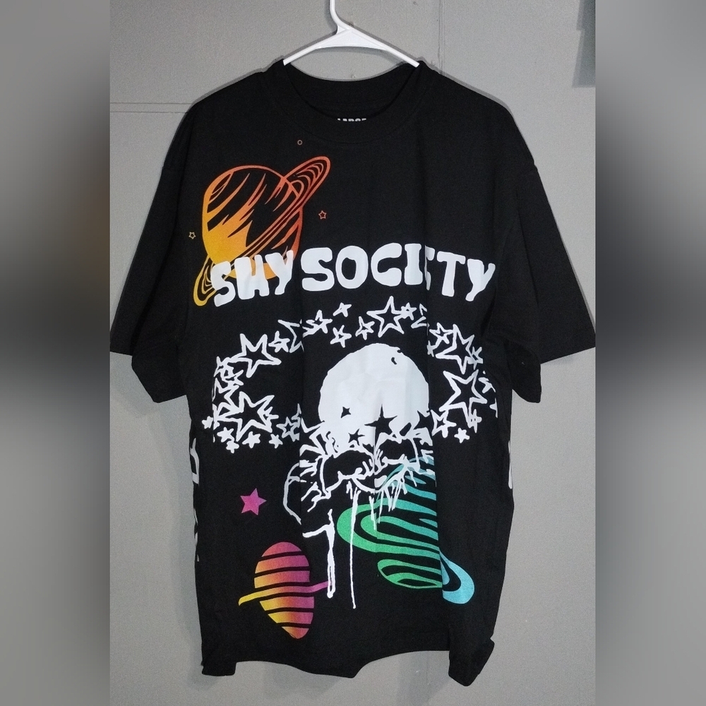 Society Black and Orange Urban Tee